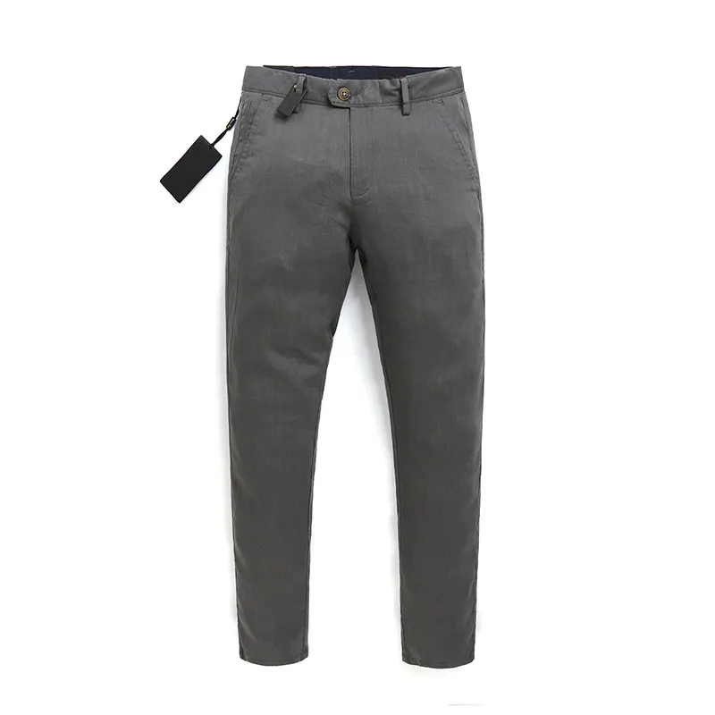 China fashion high quality cotton trousers men Chino pants manufacturers

