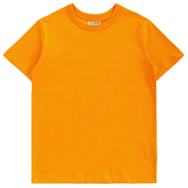 Heavy sugar goose yellow men's short-sleeved t-shirt Japanese Morandi early spring men's and women's